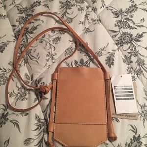 American Apparel crossover leather purse